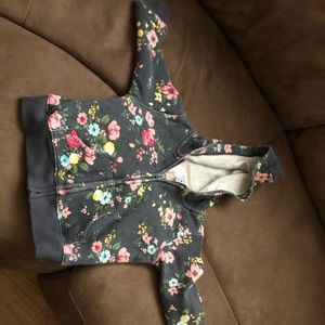 Black floral carters hoodie